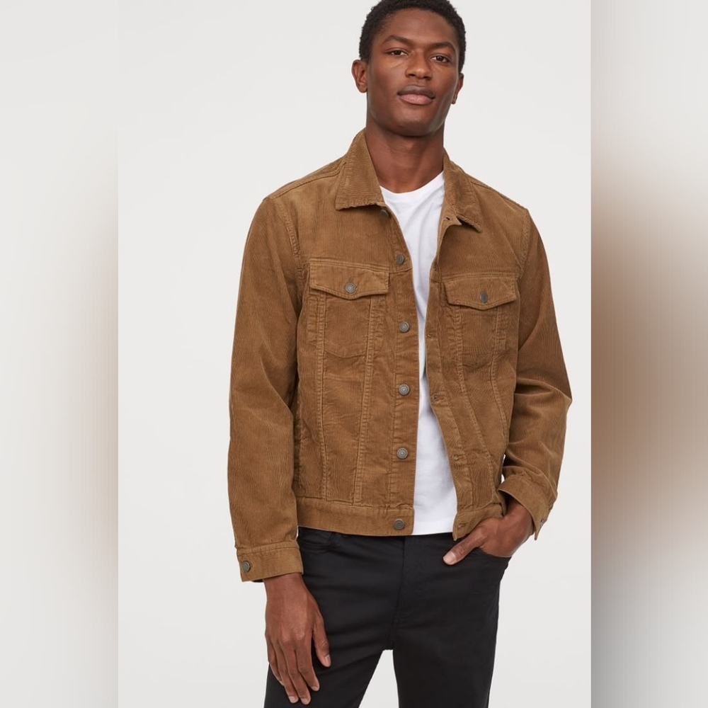 H&M Men's Tan Corduroy Jacket